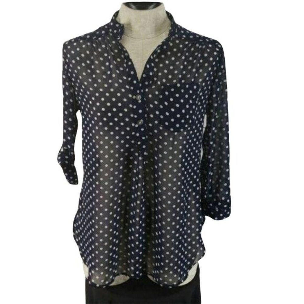 Forever 21 sheer polka dot top